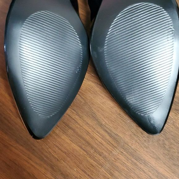 NWOT Call it Spring Black Patent Pleather Pumps 10 - Picture 10 of 12